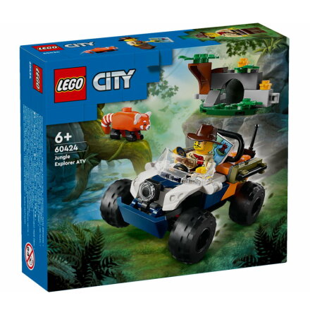 Lego City Djungeluppdrag med fyrhjuling och rd panda