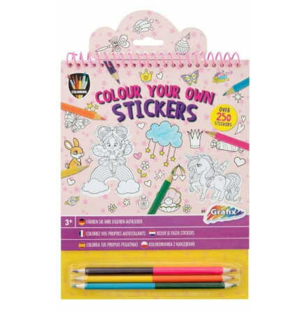 Color your own Stickers, Fantasy World