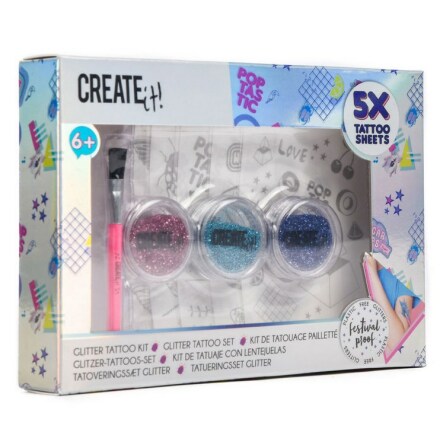 Create It! Glitter Tattoo Set