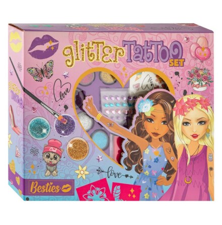 Besties Glittertatuering Set