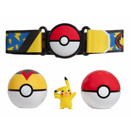 Pokmon Clip N Go Poke Ball Belt Set, Pikachu
