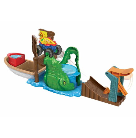 Hot Wheels MT Color Shifters Swamp Chomp Playset
