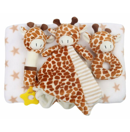 Carlo Baby Fleecefilt Giraffe Set