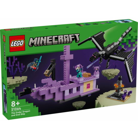 Lego Minecraft Enderdraken och Endskeppet