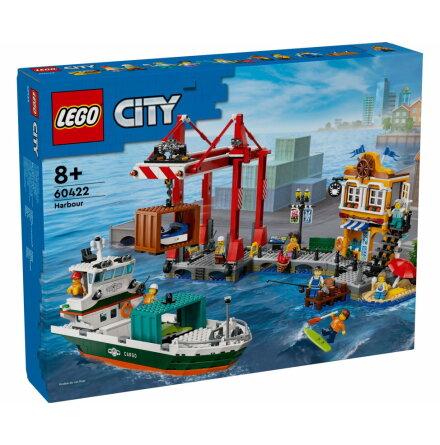 Lego City Kusthamn med lastfartyg