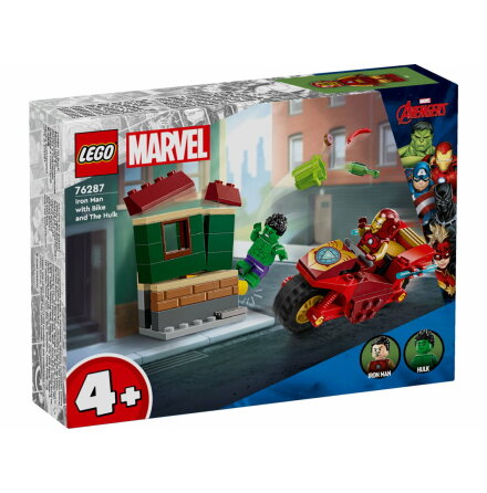 LEGO Super Heroes Iron Man med motorcykel och Hulk