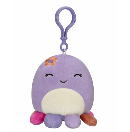 Squishmallows 9 cm P18 Clip On, Beula Octopus