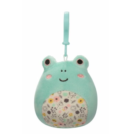 Squishmallows 9 cm Spring Squad Clip On, Fritz Frog