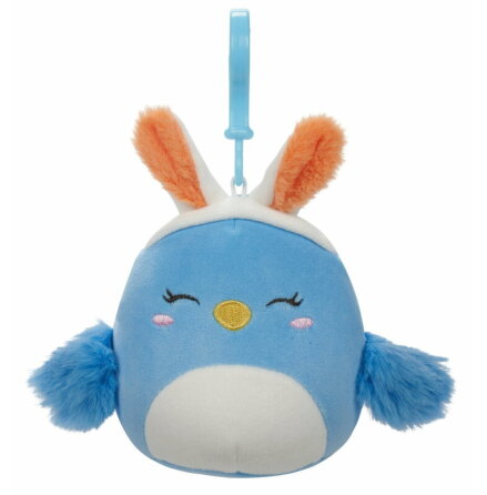 Squishmallows 9 cm Spring Squad Clip On, Bebe Bluebird