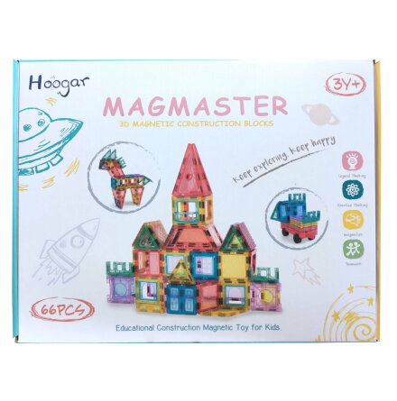 Magmaster, Magnetiskt Konstruktionslek, 66 delar