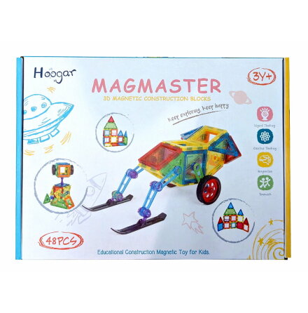 Magmaster, Magnetiskt Konstruktionslek, 48 delar