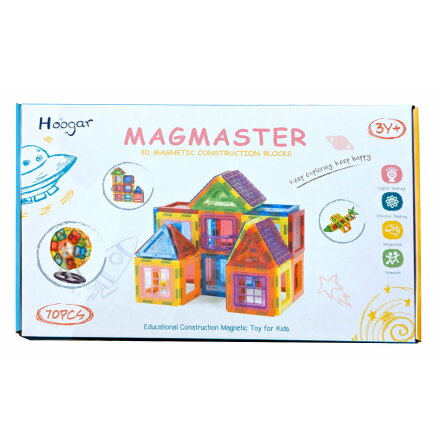 Magmaster, Magnetiskt Konstruktionslek, 70 delar