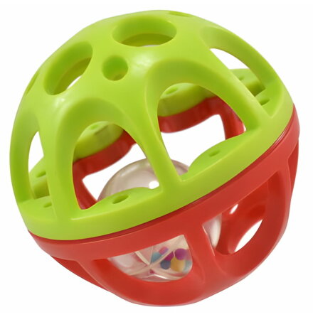 Infunbebe Bendy n Roll Ball 10cm, Grn/Rd