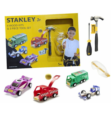 Stanley Verktygsset med 4 Bilar Kit