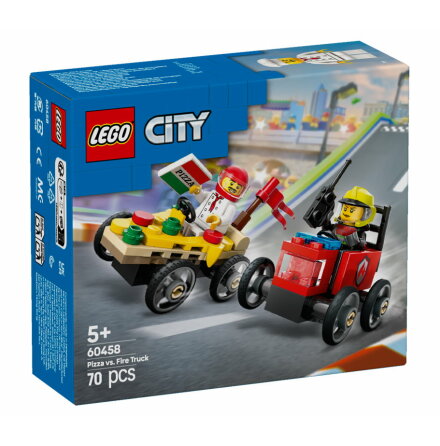 Lego City Pizzabil mot brandbil - racingpaket