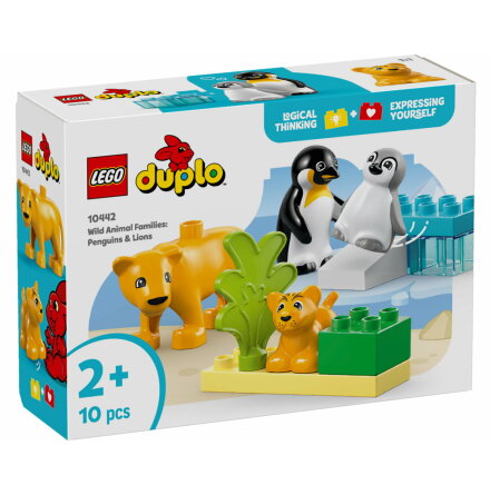 Lego Duplo Vilda djurfamiljer- Pingviner och lejon