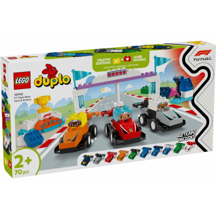 Lego Duplo F1 Team - racerbilar och frare