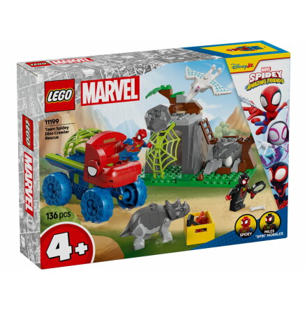 Lego Super Heroes Team Spideys rddning med Dino Crawler