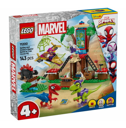 Lego Super Heroes Spideys och Gobbys raptorstrid vid trdkojan