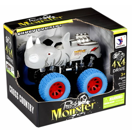 Monster Truck 4x4 Friktion, Rhinoceros