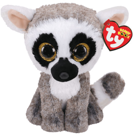 TY Beanie Boo's Linus Gr/Vit Lemur