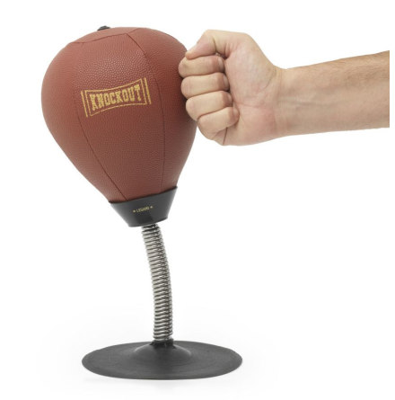 Knockout, liten box-boll med sugkopp