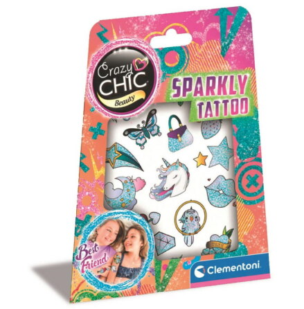 Crazy Chic Sparkly Tattoo, Clementoni